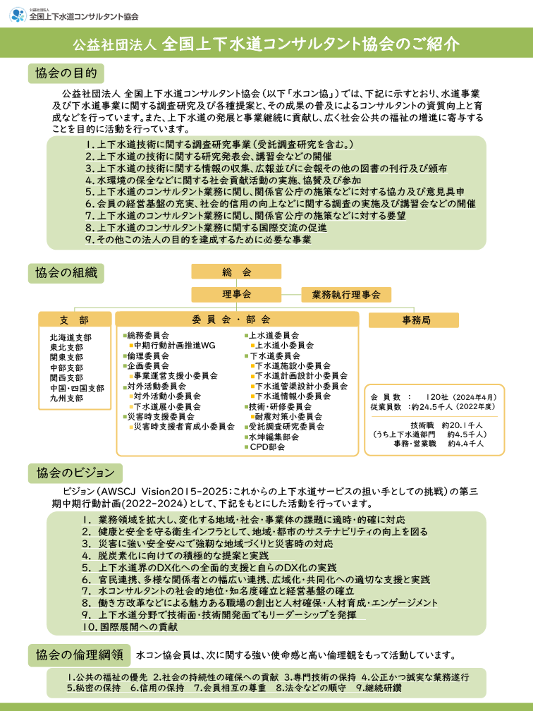 水コン協のご紹介リーフレット