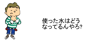 使った水はどうなってるんやろ？